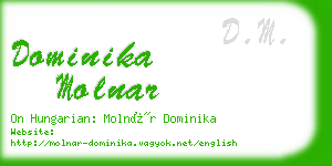 dominika molnar business card